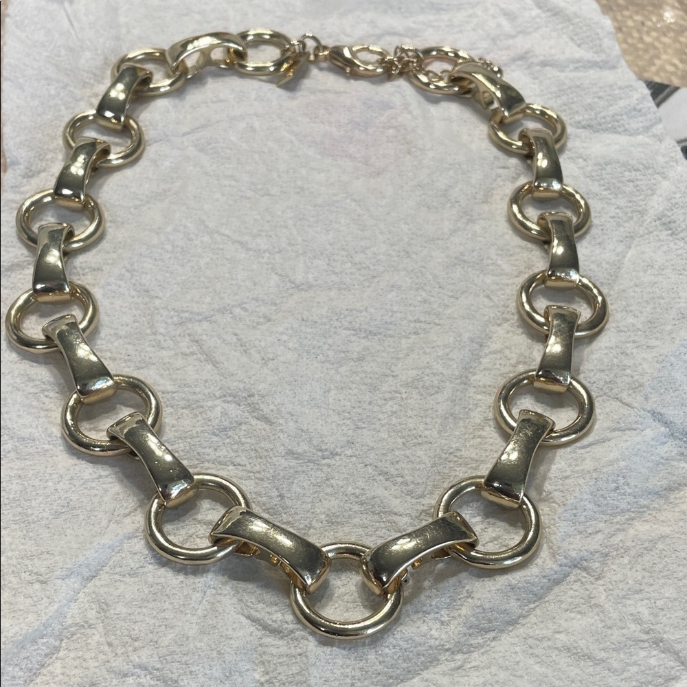 The Limited bold  Gold tone Link Necklace